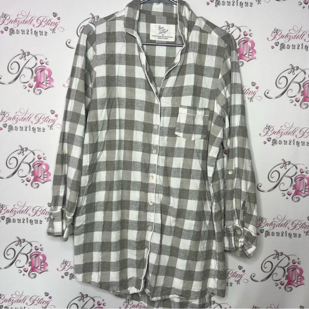 Love to lounge sparkly dress night gown loungewear PJS pajamas grey white silver